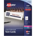 Avery Cards, Tent, Lsr/Inkj, 3.5X11 50PK AVE5309